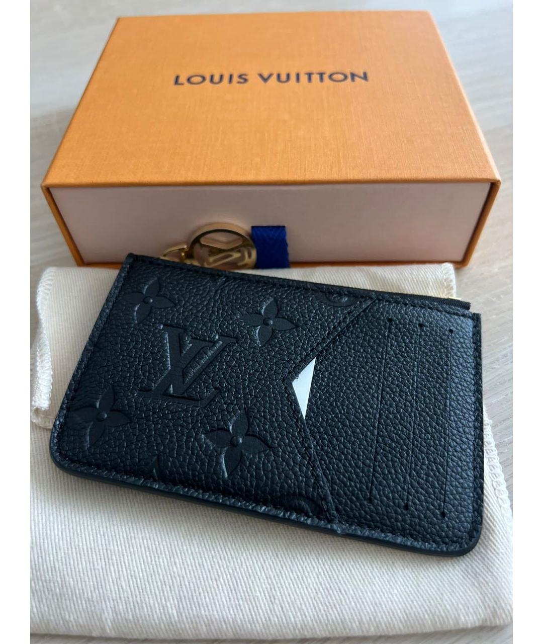 LOUIS VUITTON Коричневая кожаная визитница, фото 2