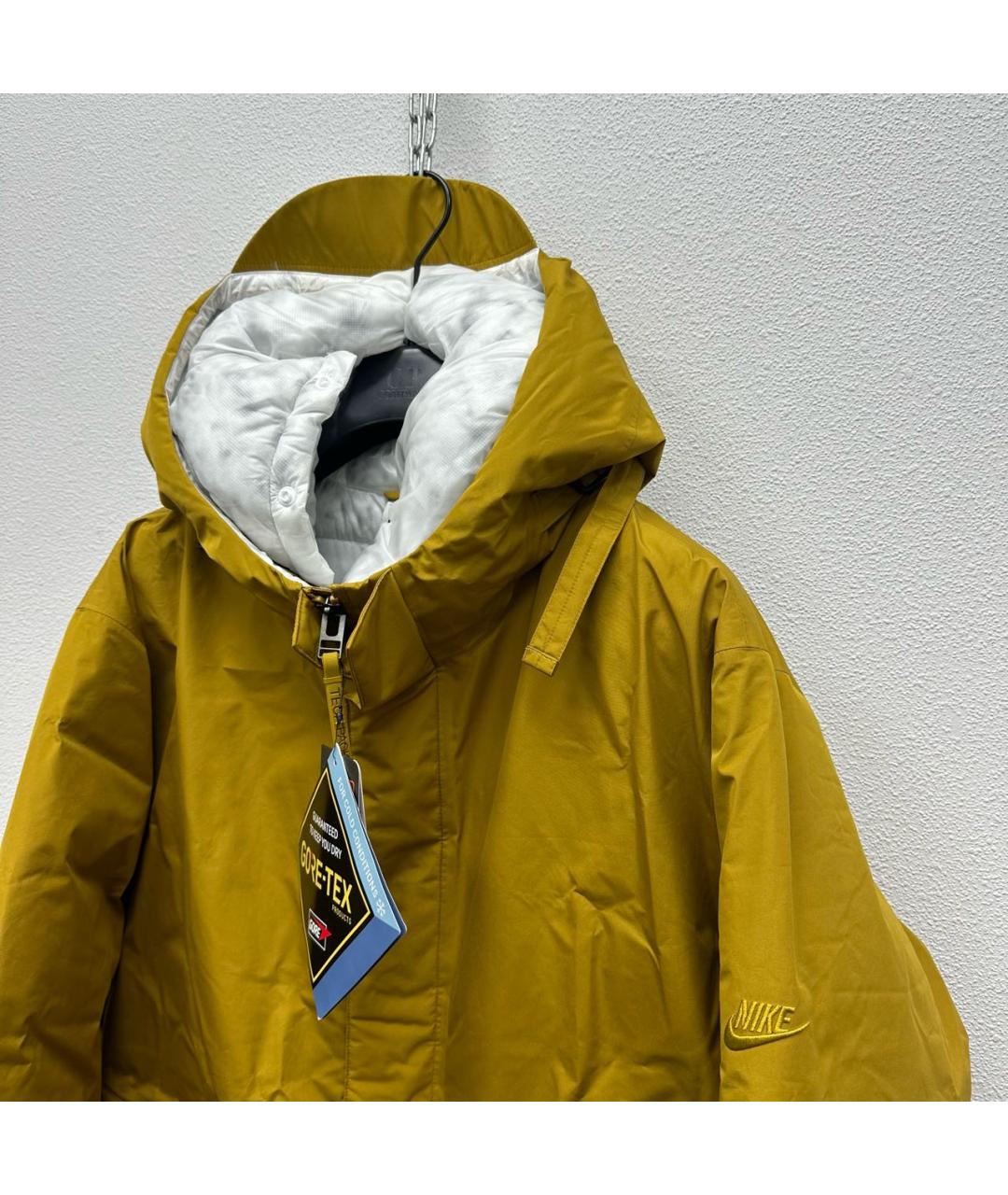 NIKE Горчичный пуховик, фото 4