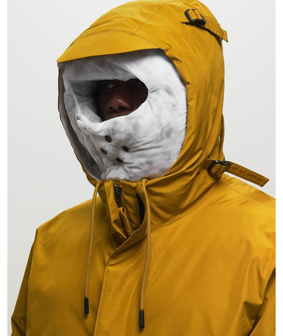 NIKE Горчичный пуховик, фото 7