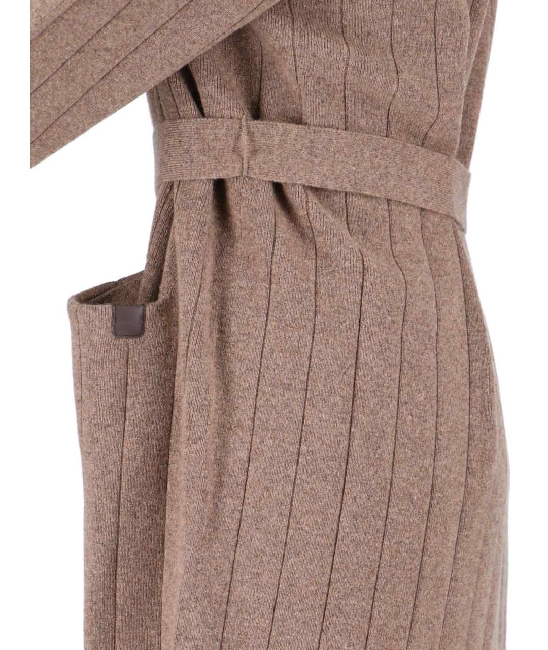 MAX MARA Коричневый кашемировый кардиган, фото 3