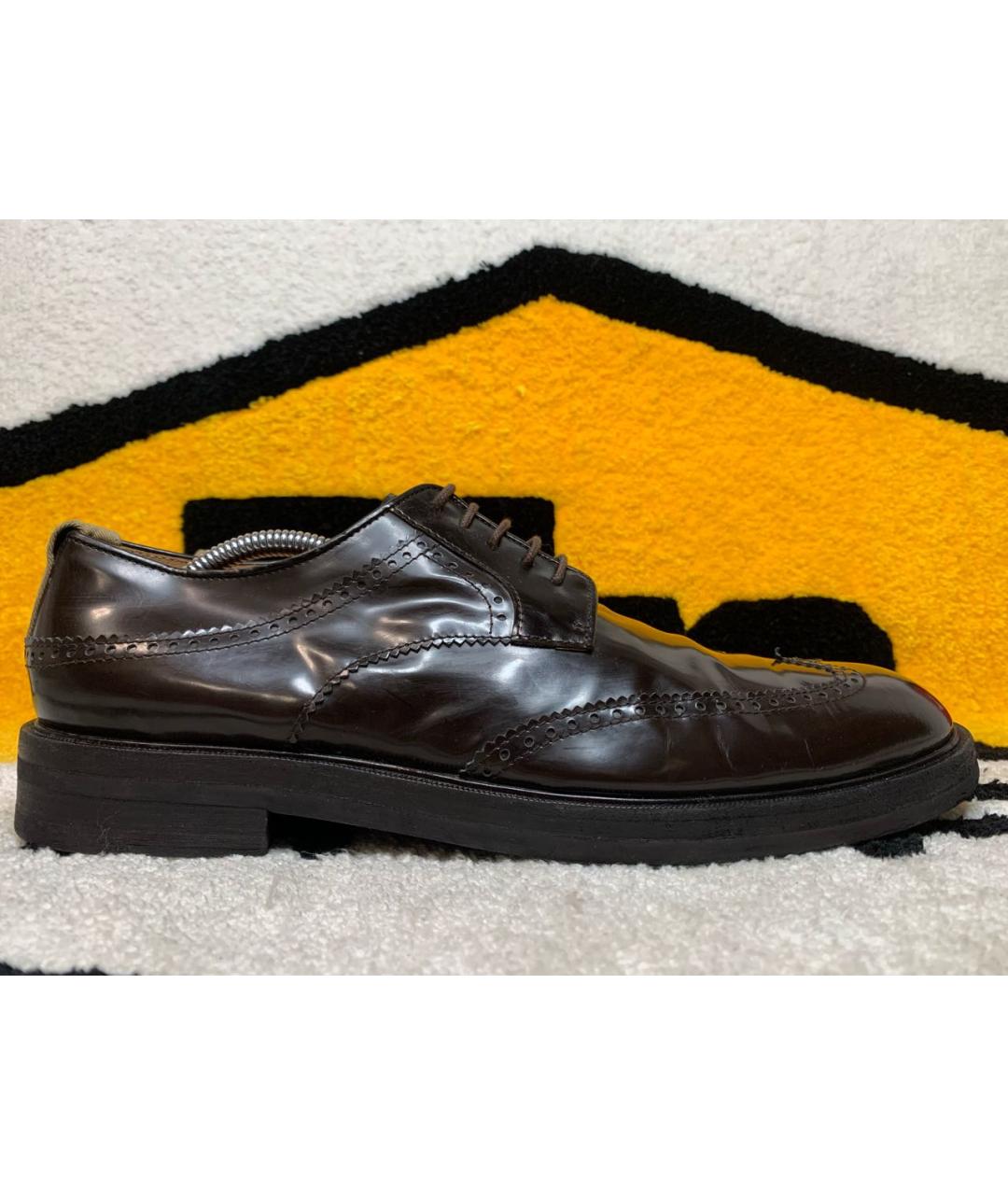 DRIES VAN NOTEN Коричневые туфли из лакированной кожи, фото 9
