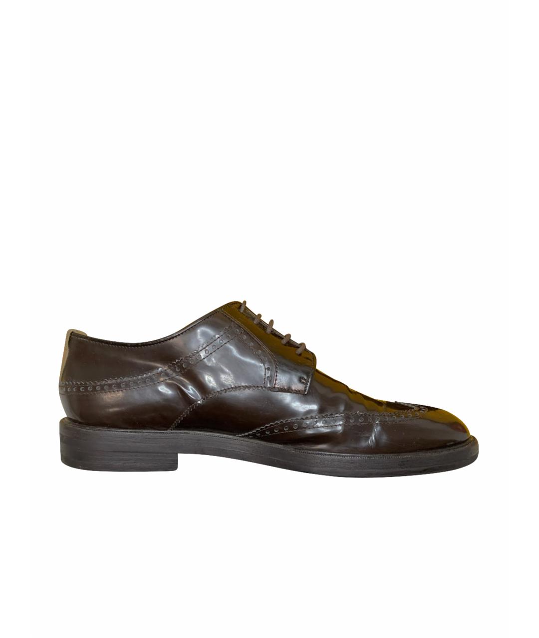DRIES VAN NOTEN Коричневые туфли из лакированной кожи, фото 1