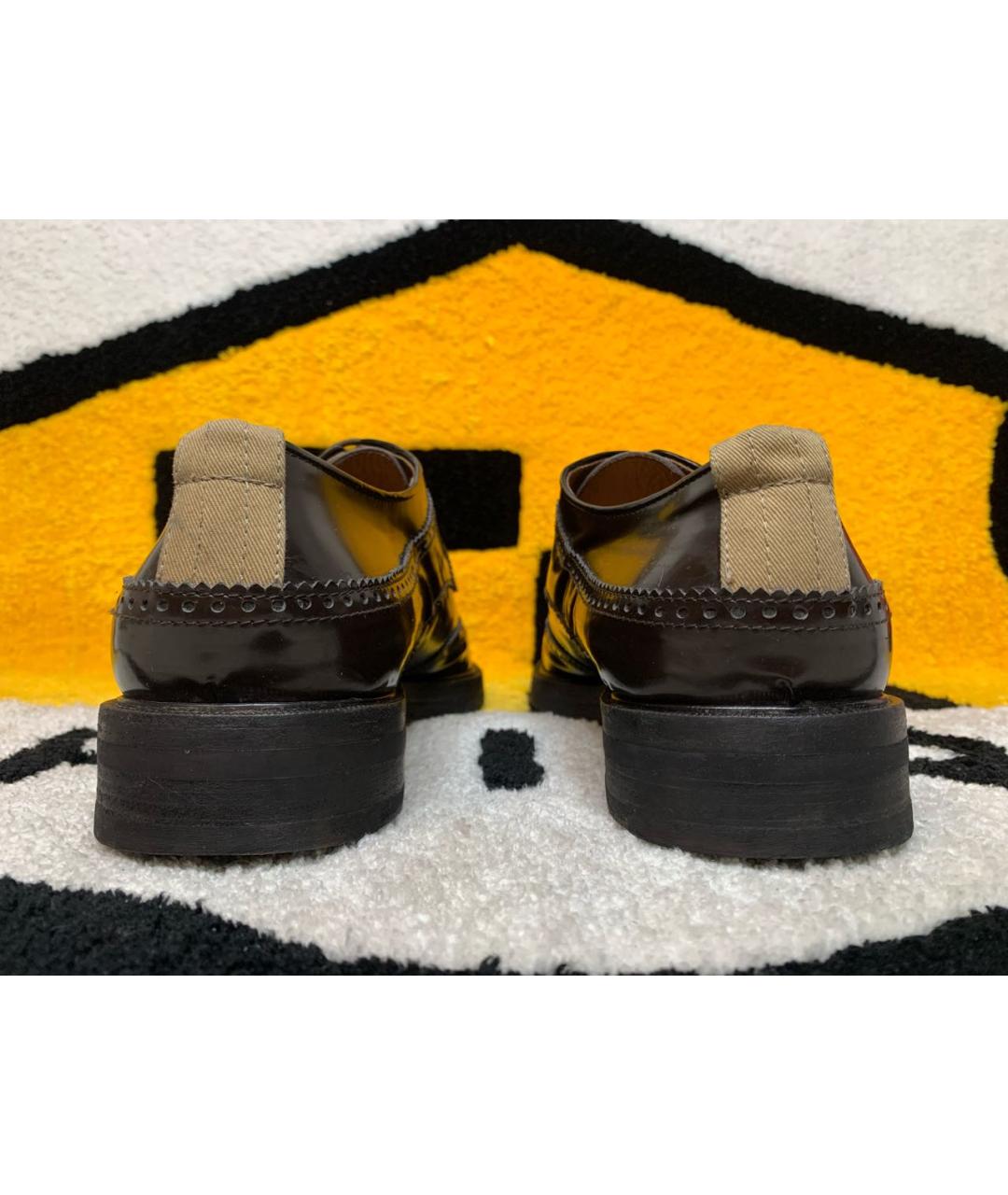 DRIES VAN NOTEN Коричневые туфли из лакированной кожи, фото 4