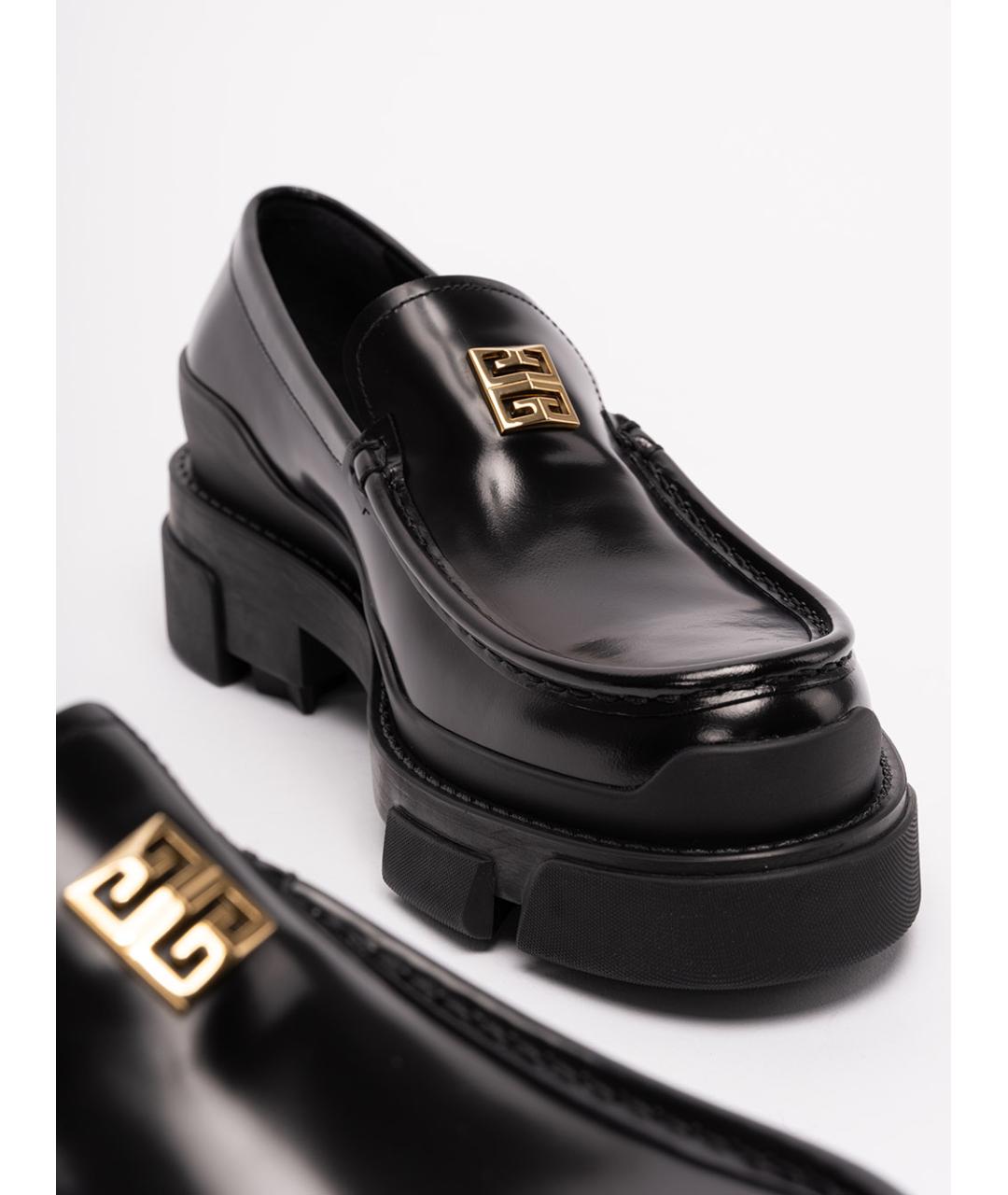 GIVENCHY Черные кожаные лоферы, фото 4