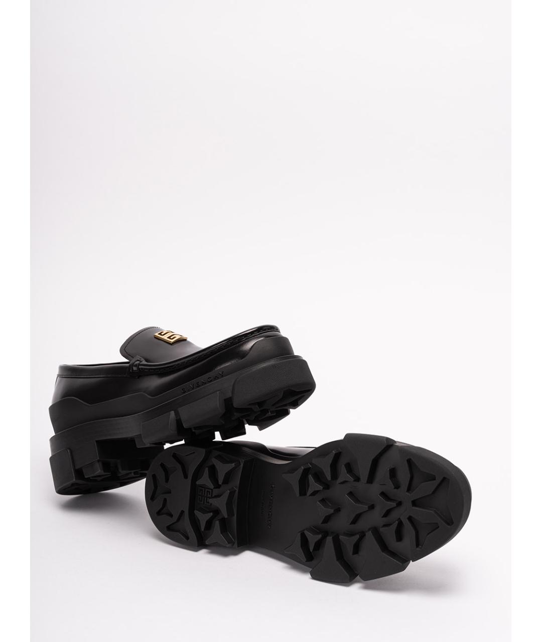 GIVENCHY Черные кожаные лоферы, фото 3
