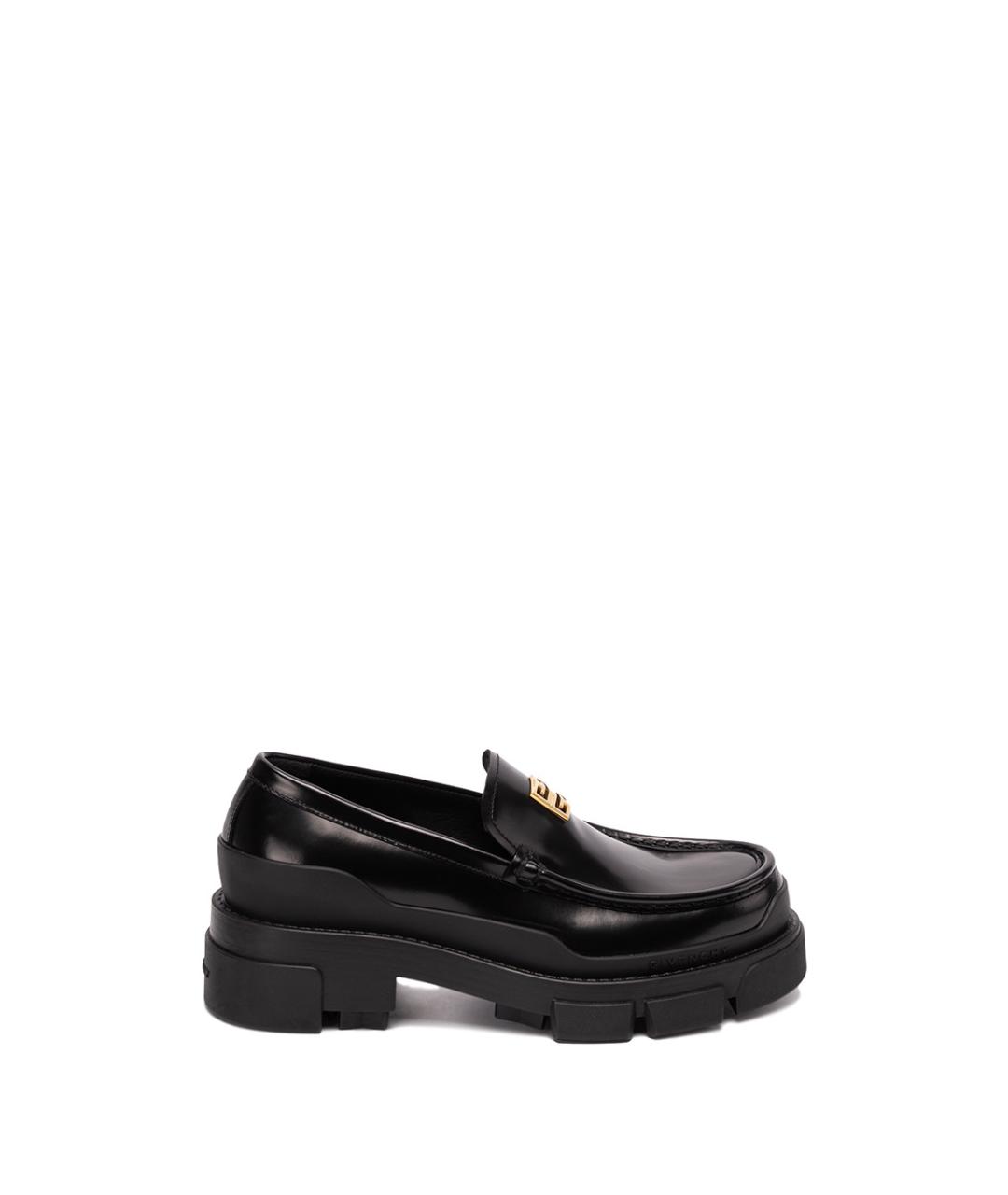 GIVENCHY Черные кожаные лоферы, фото 1