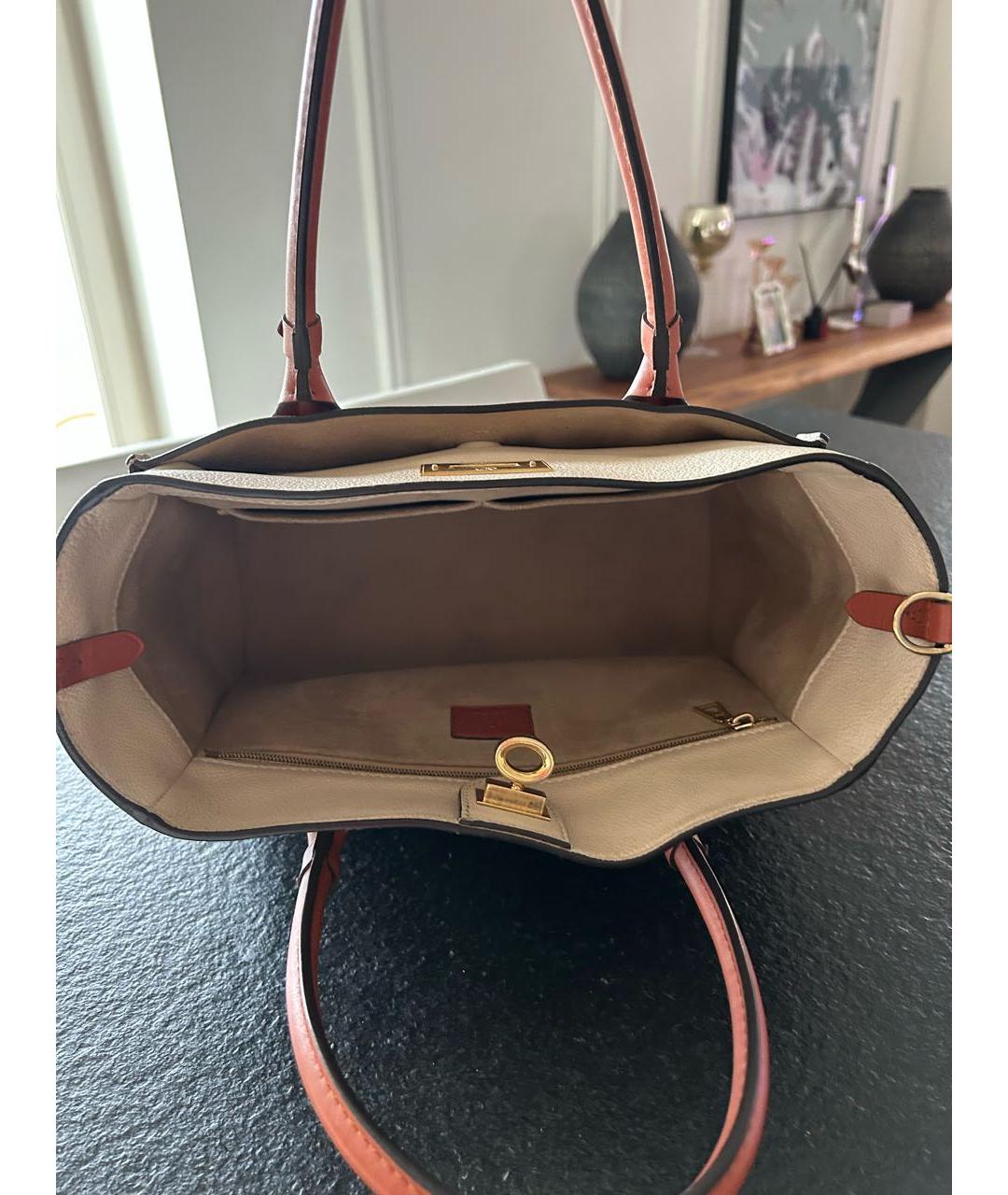 LOUIS VUITTON Серая кожаная сумка тоут, фото 4