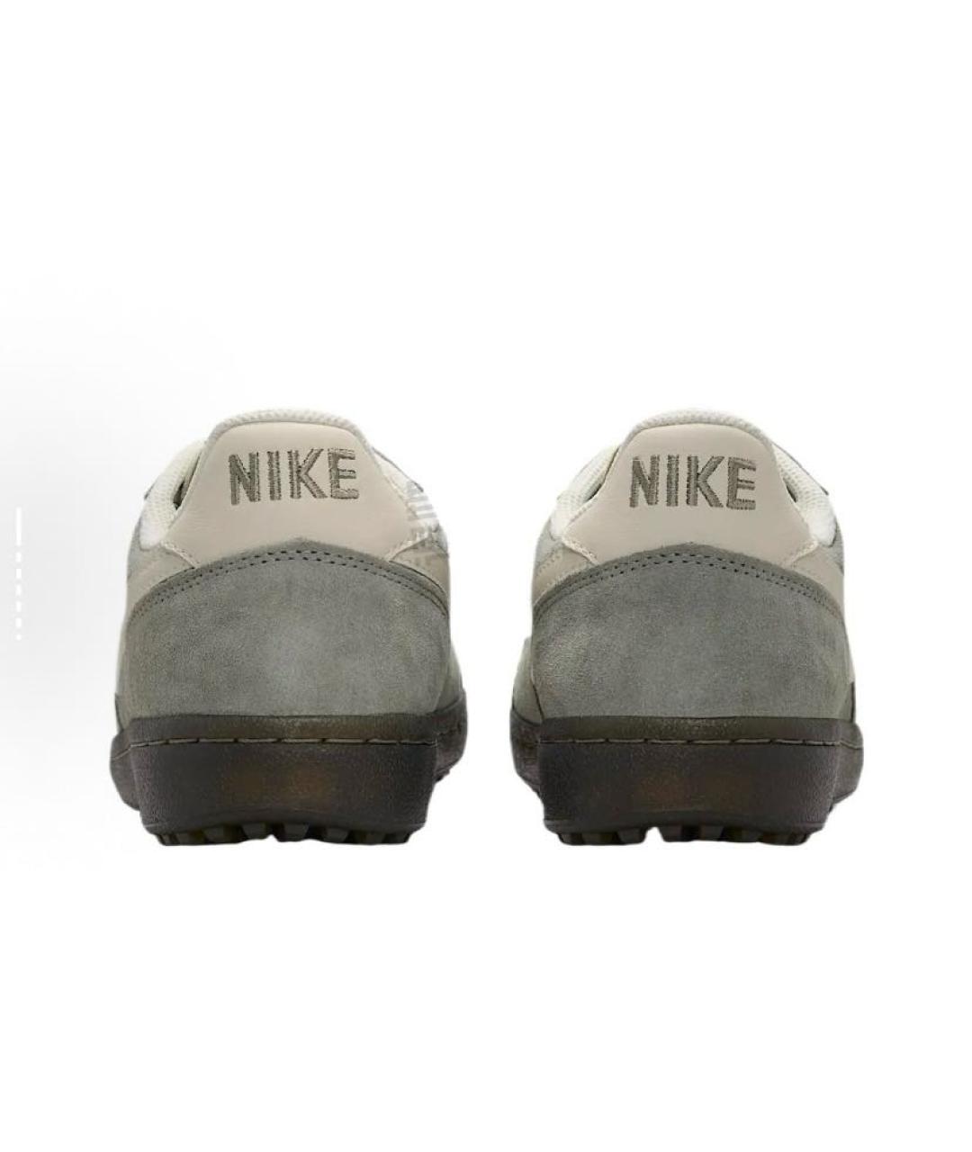 NIKE Серые замшевые низкие кроссовки / кеды, фото 2