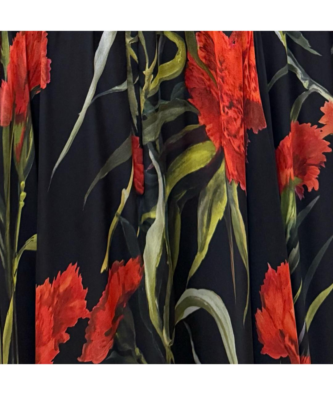 DOLCE&GABBANA Черное шифоновое вечернее платье, фото 4
