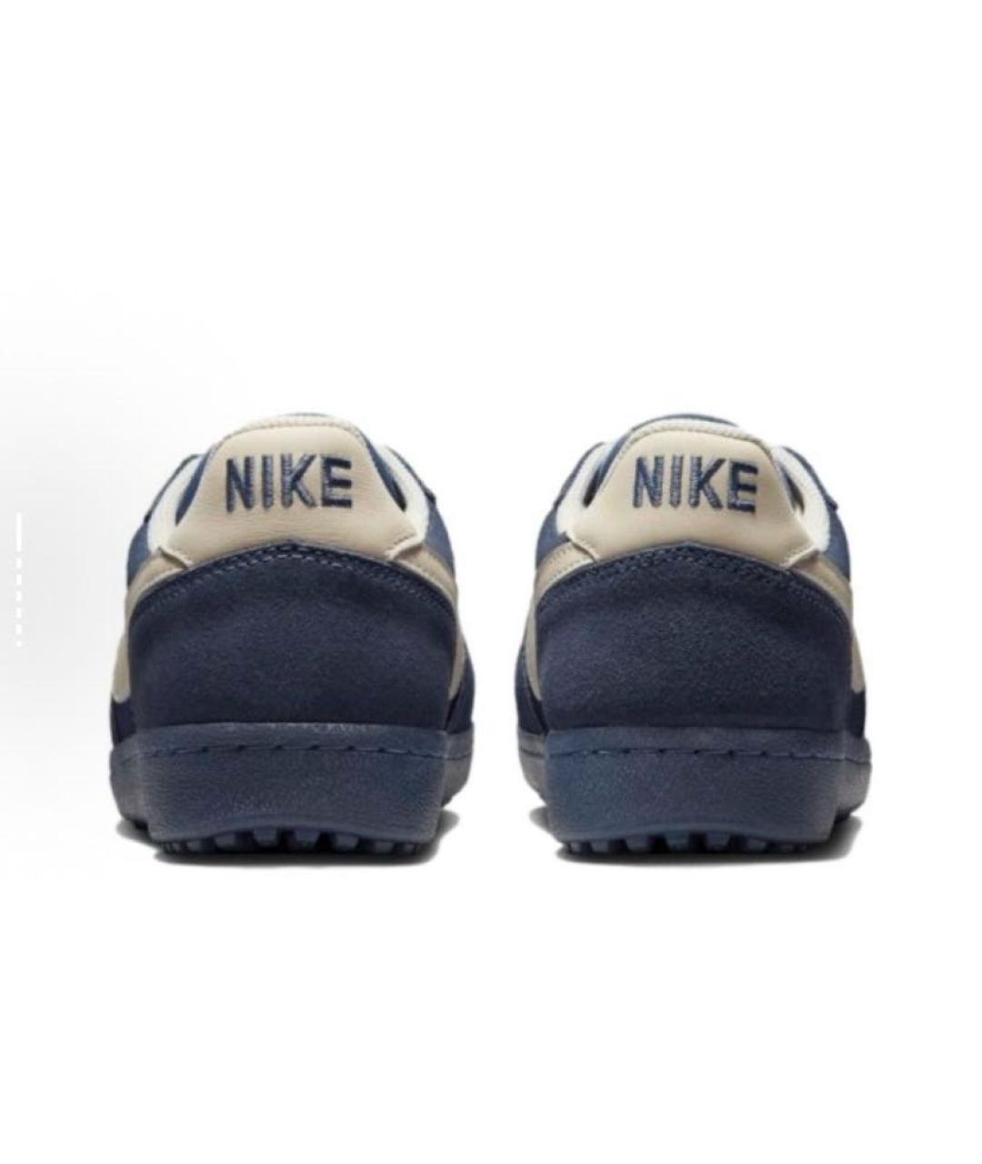 NIKE Синие замшевые низкие кроссовки / кеды, фото 4