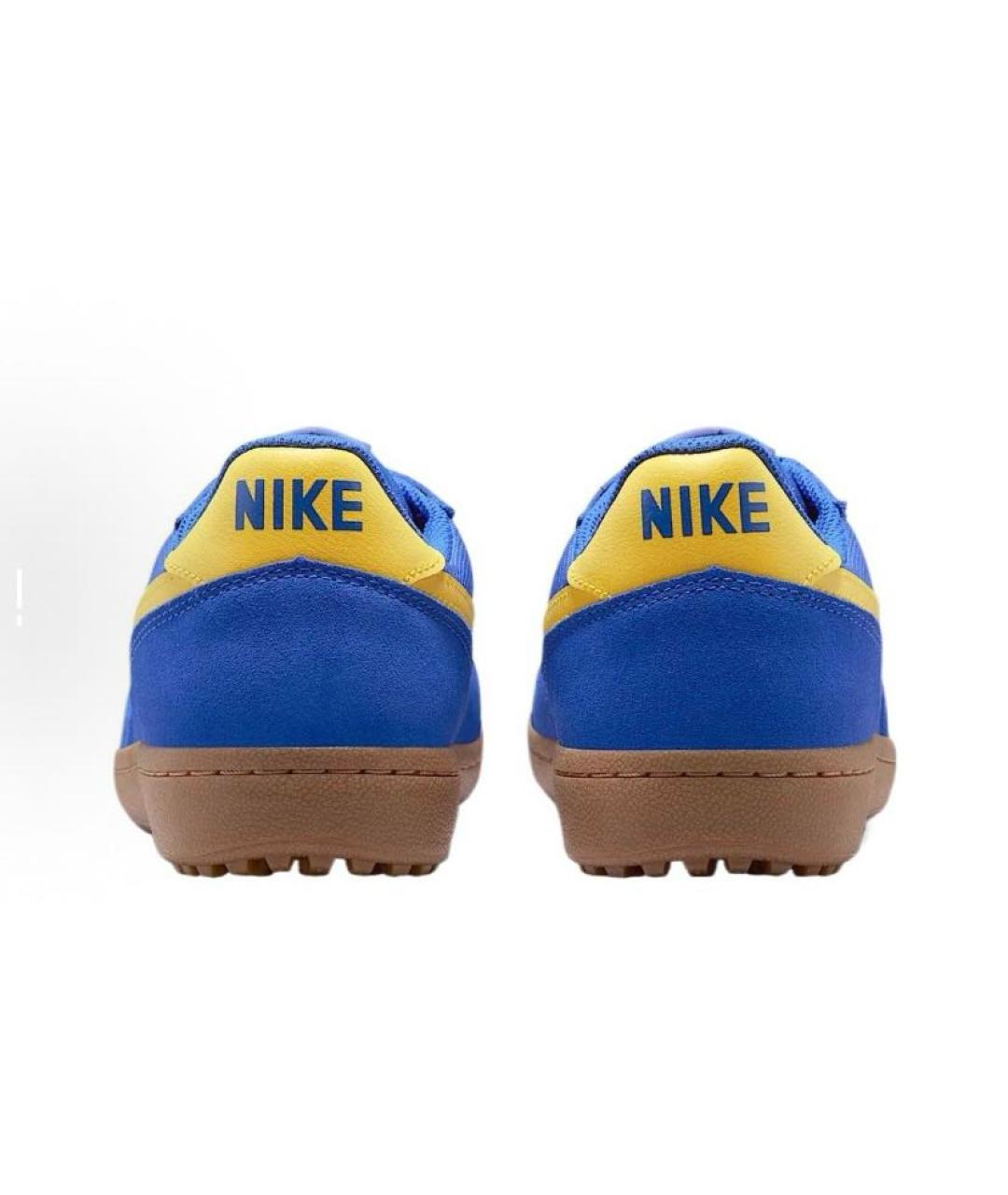 NIKE Синие текстильные низкие кроссовки / кеды, фото 5