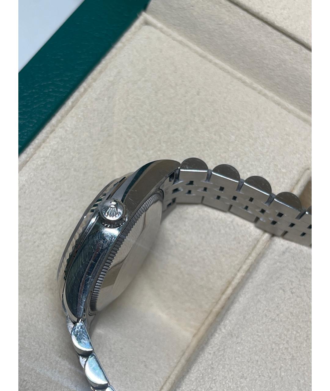 ROLEX Серебряные стальные часы, фото 2