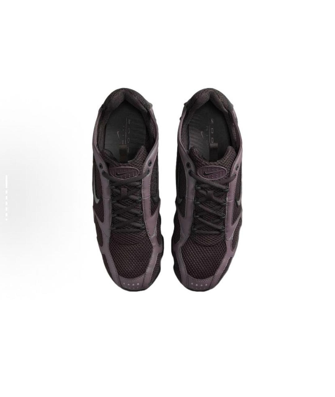 NIKE Коричневые текстильные низкие кроссовки / кеды, фото 3