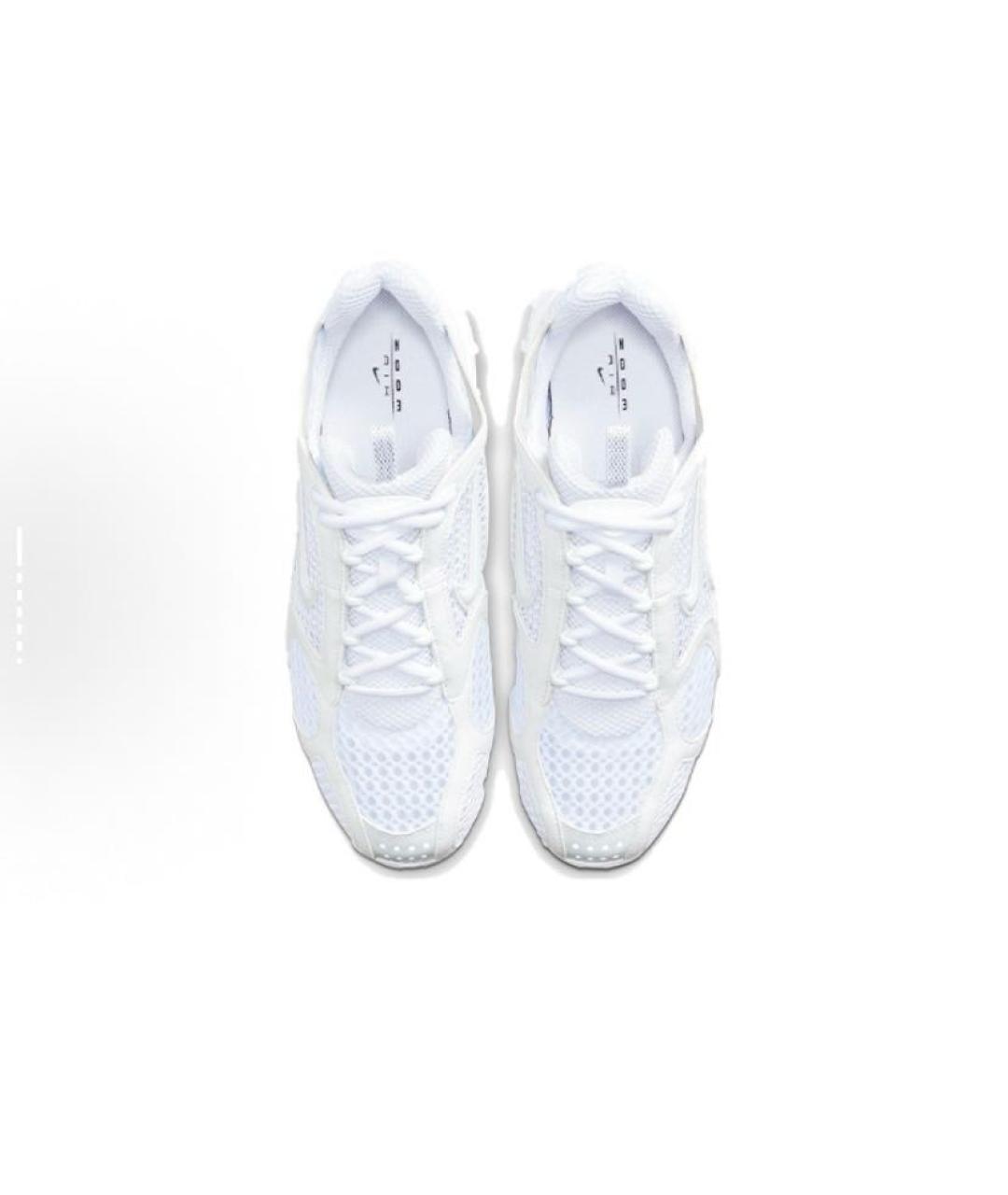 NIKE Белые текстильные низкие кроссовки / кеды, фото 4