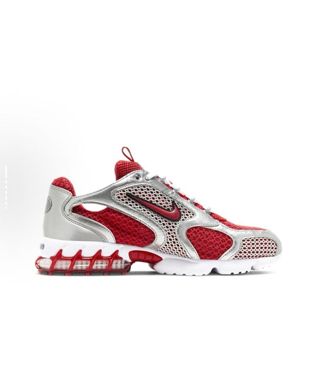 NIKE Красные текстильные низкие кроссовки / кеды, фото 7