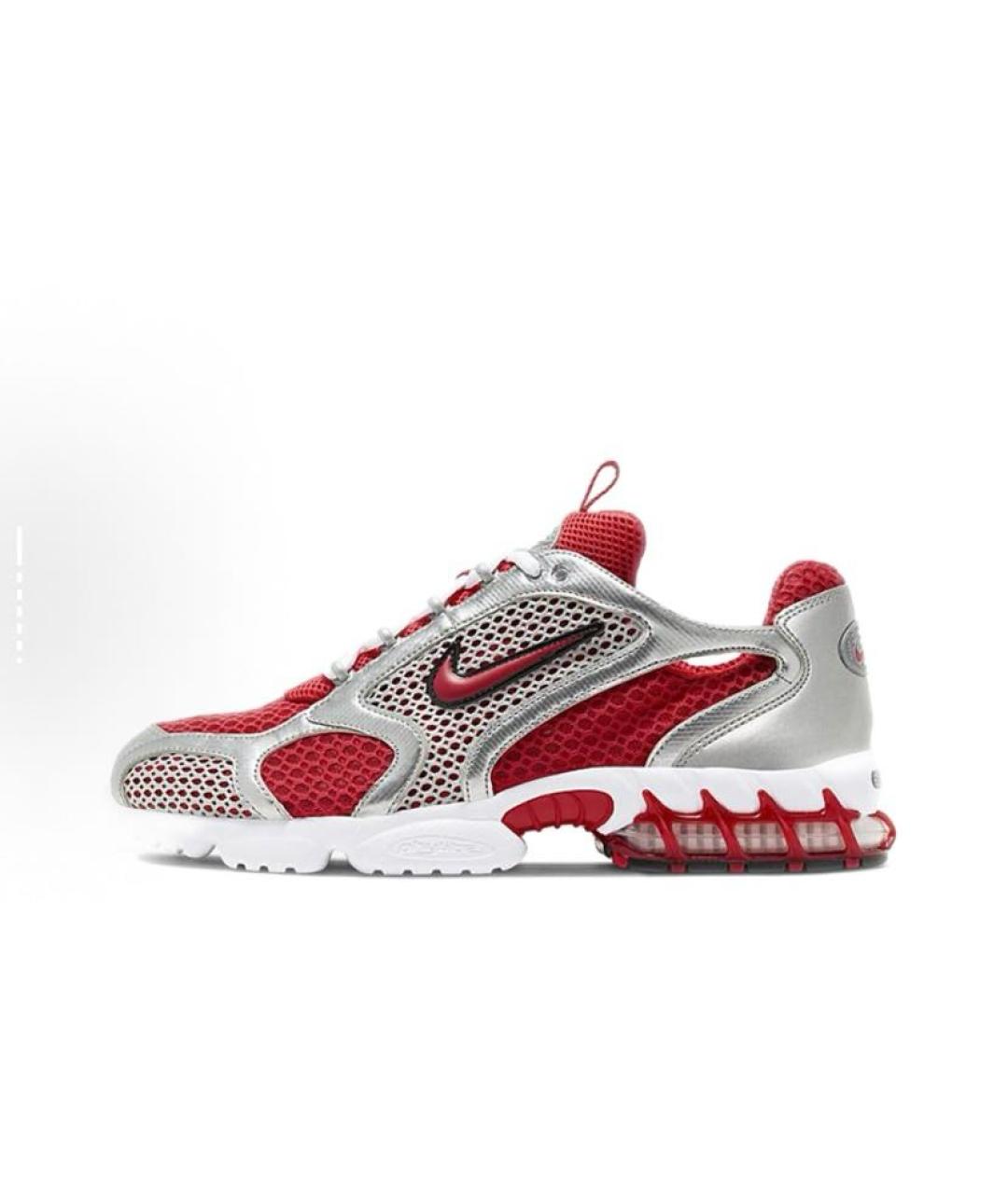 NIKE Красные текстильные низкие кроссовки / кеды, фото 2