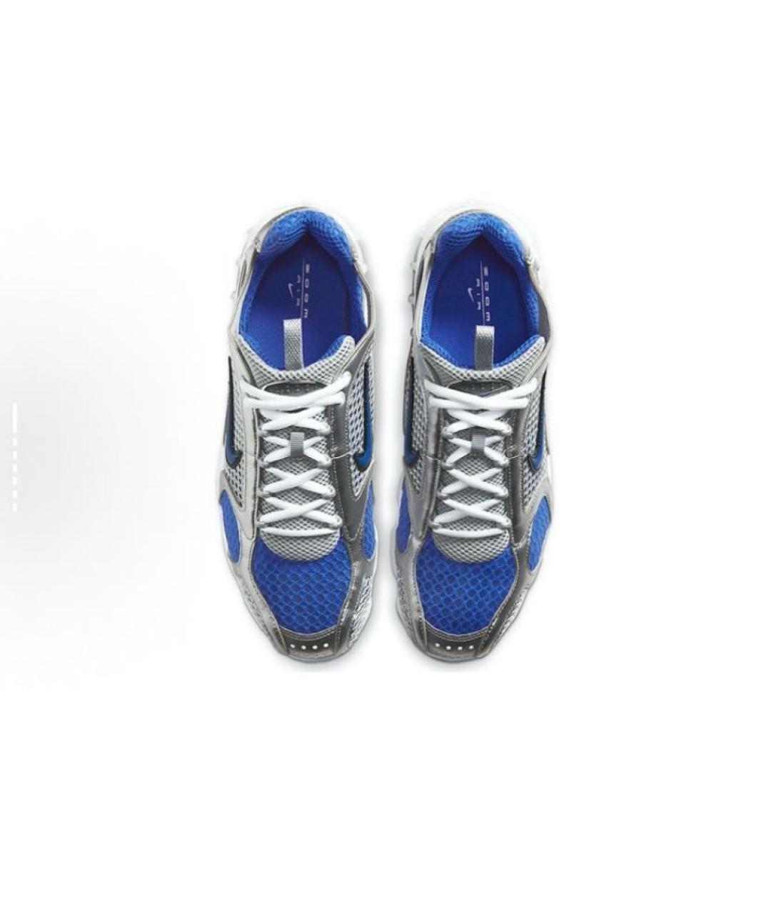 NIKE Синие текстильные низкие кроссовки / кеды, фото 4