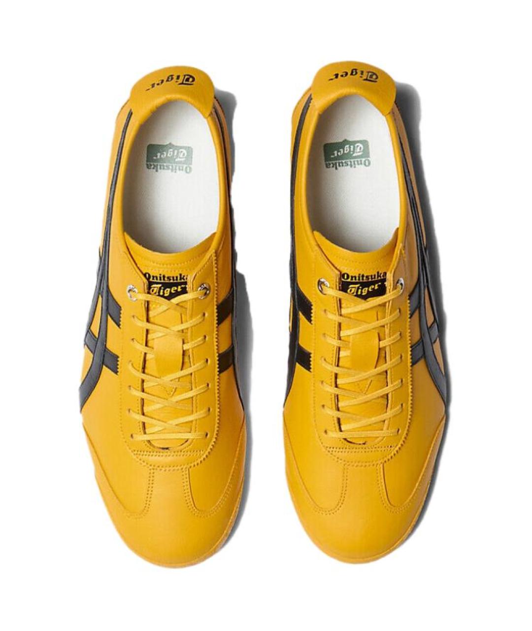 ONITSUKA TIGER Желтые кожаные кроссовки, фото 5