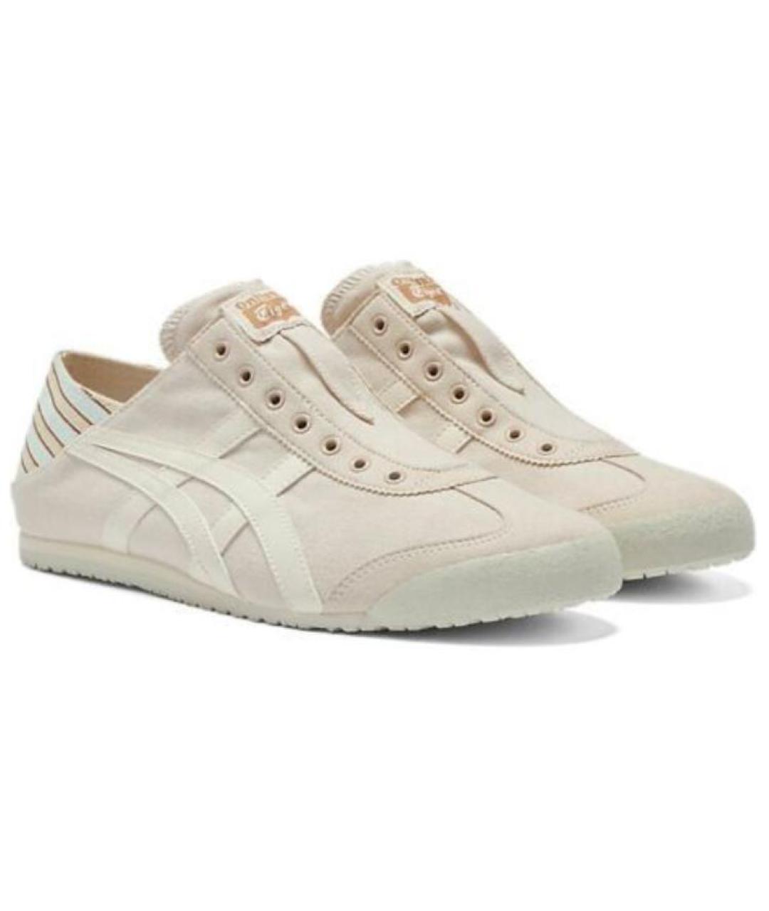 ONITSUKA TIGER Бежевые замшевые кроссовки, фото 3