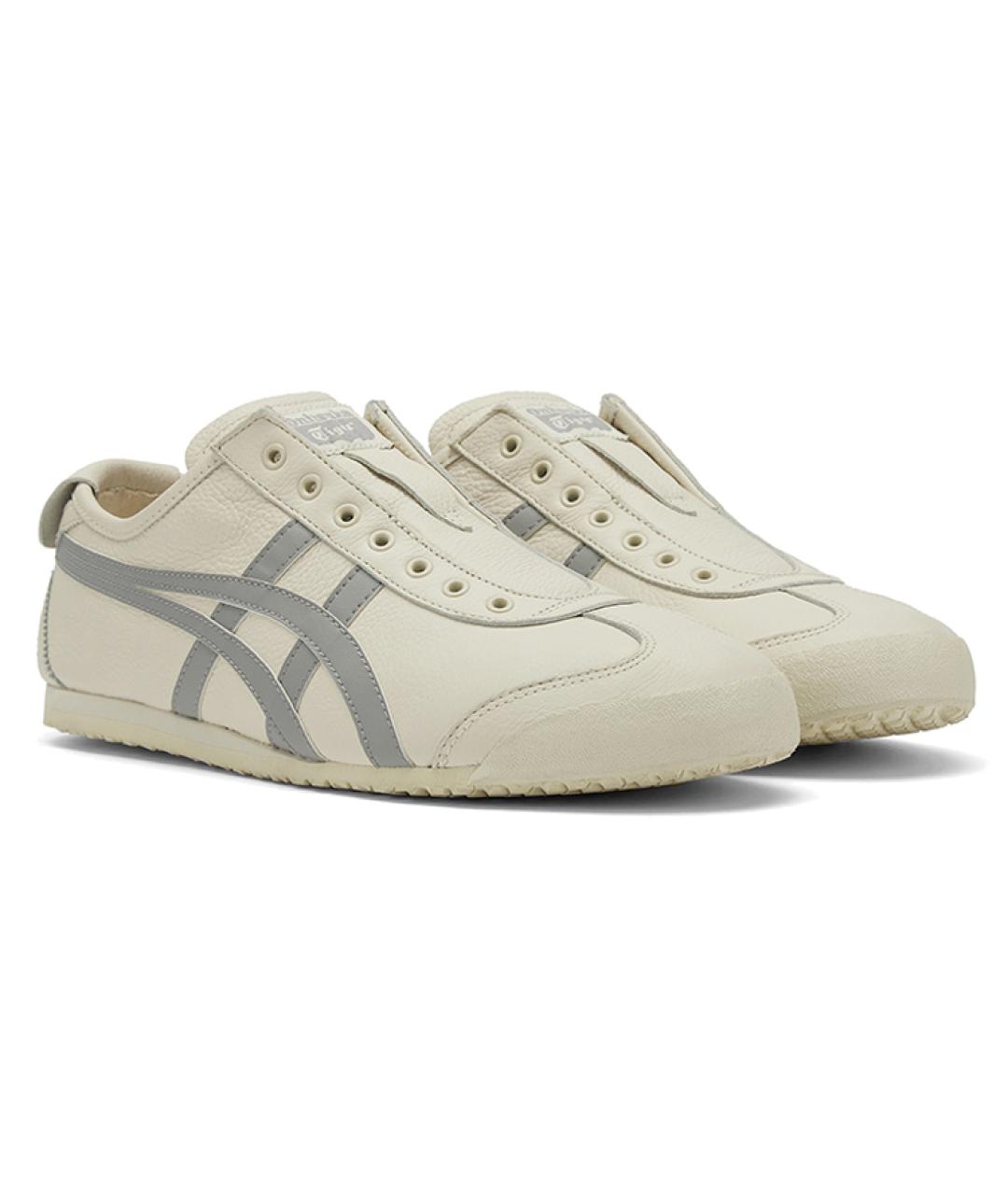 ONITSUKA TIGER Бежевые кожаные кроссовки, фото 3