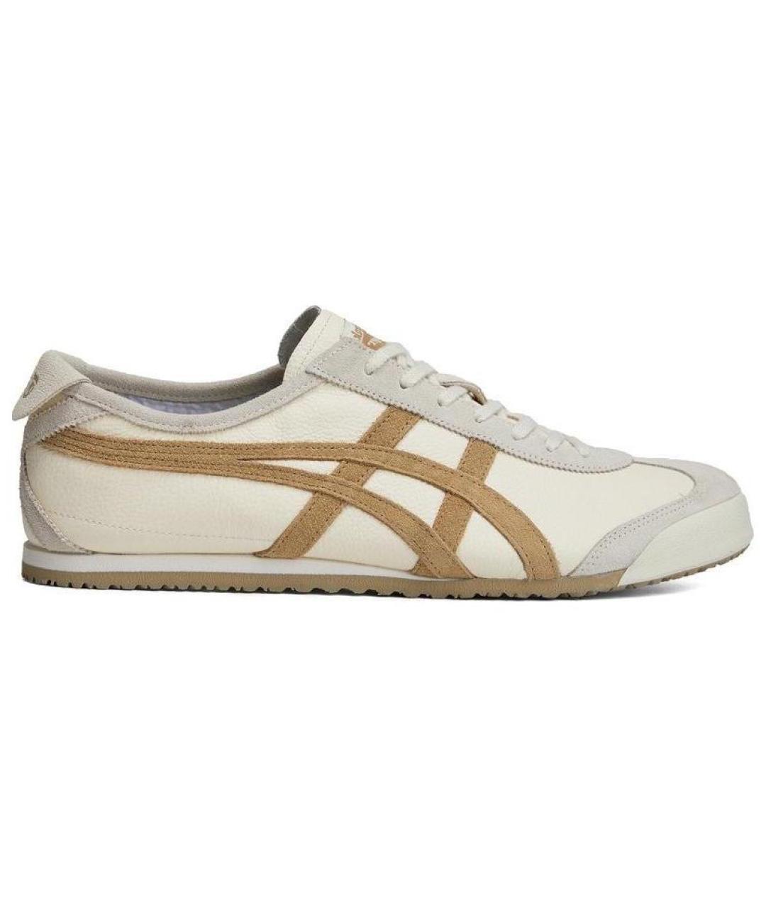 ONITSUKA TIGER Серые кожаные кроссовки, фото 1