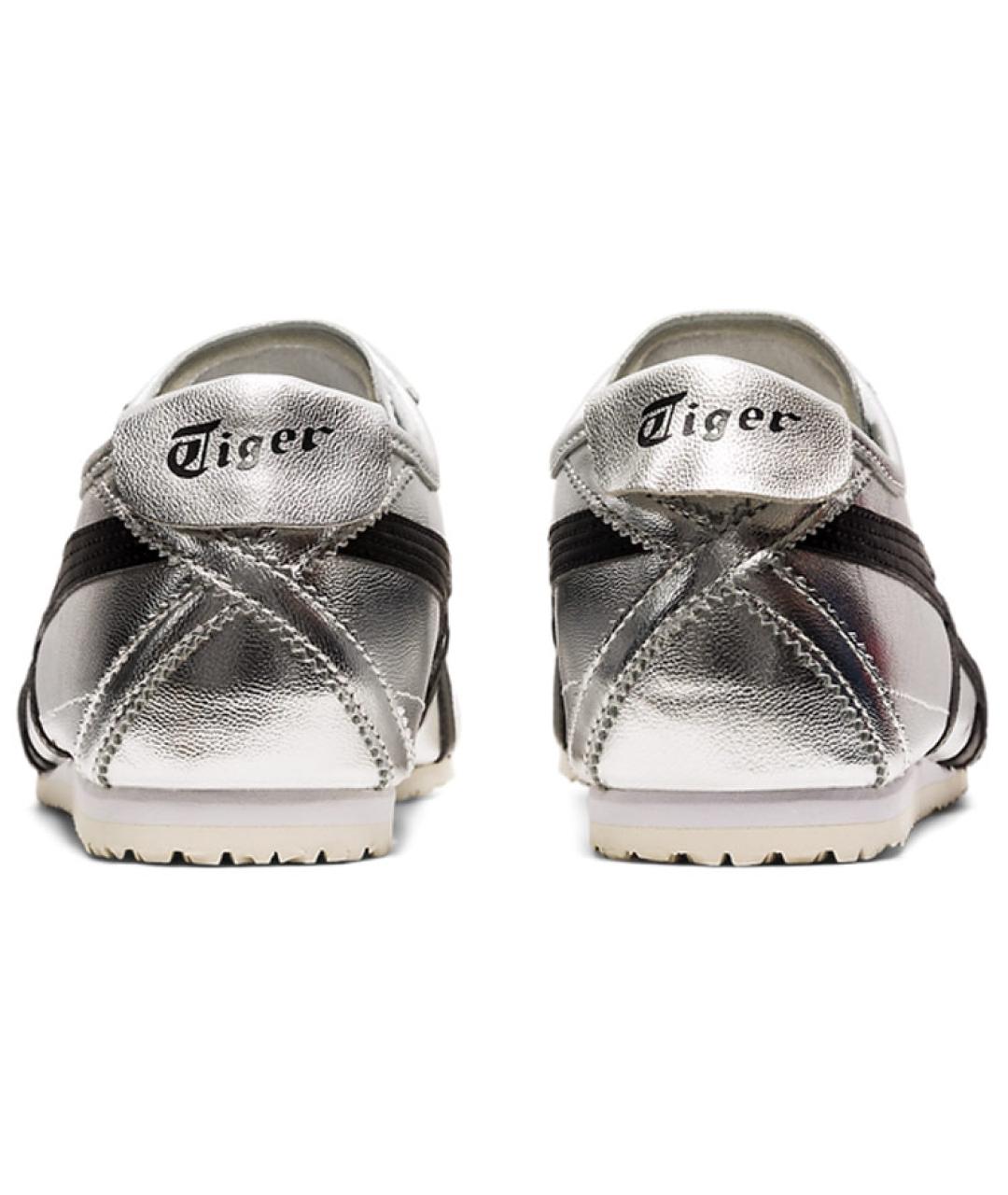 ONITSUKA TIGER Серебряные кожаные кроссовки, фото 5
