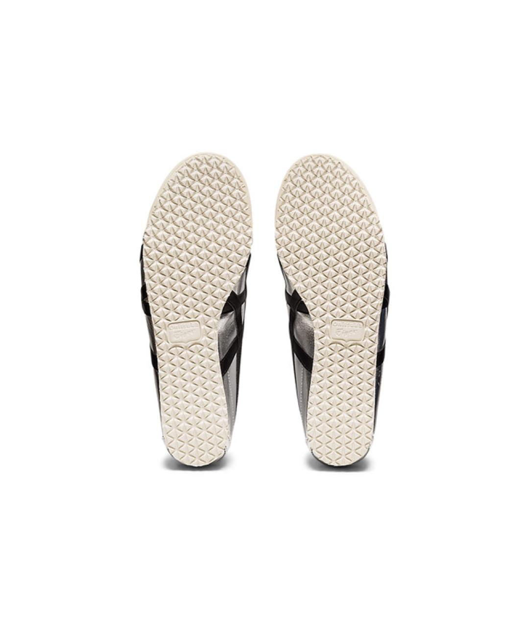 ONITSUKA TIGER Серебряные кожаные кроссовки, фото 6