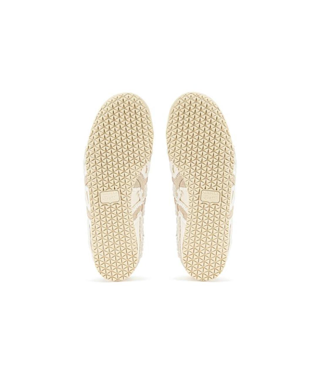 ONITSUKA TIGER Бежевые кожаные кроссовки, фото 4