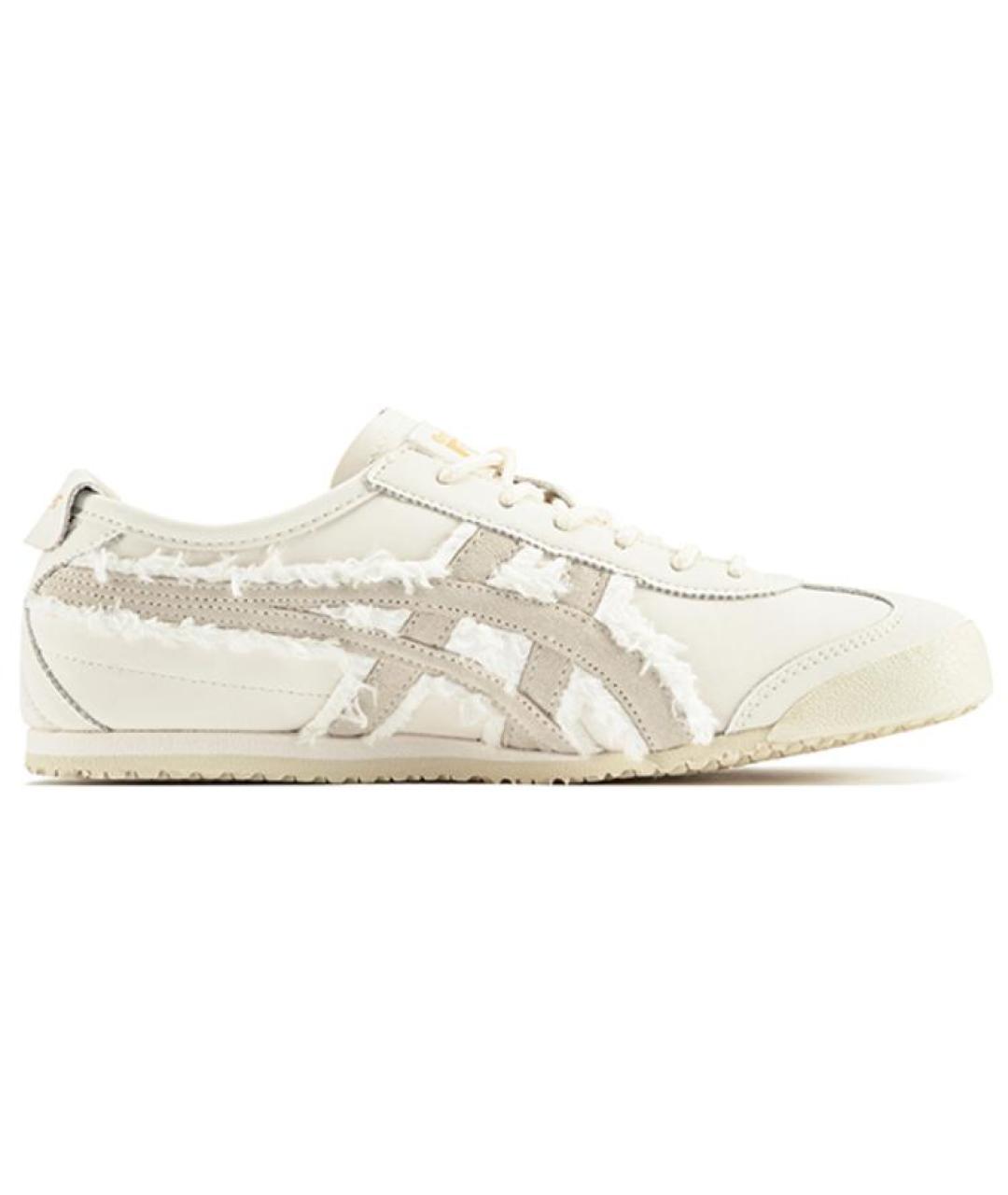 ONITSUKA TIGER Бежевые кожаные кроссовки, фото 1