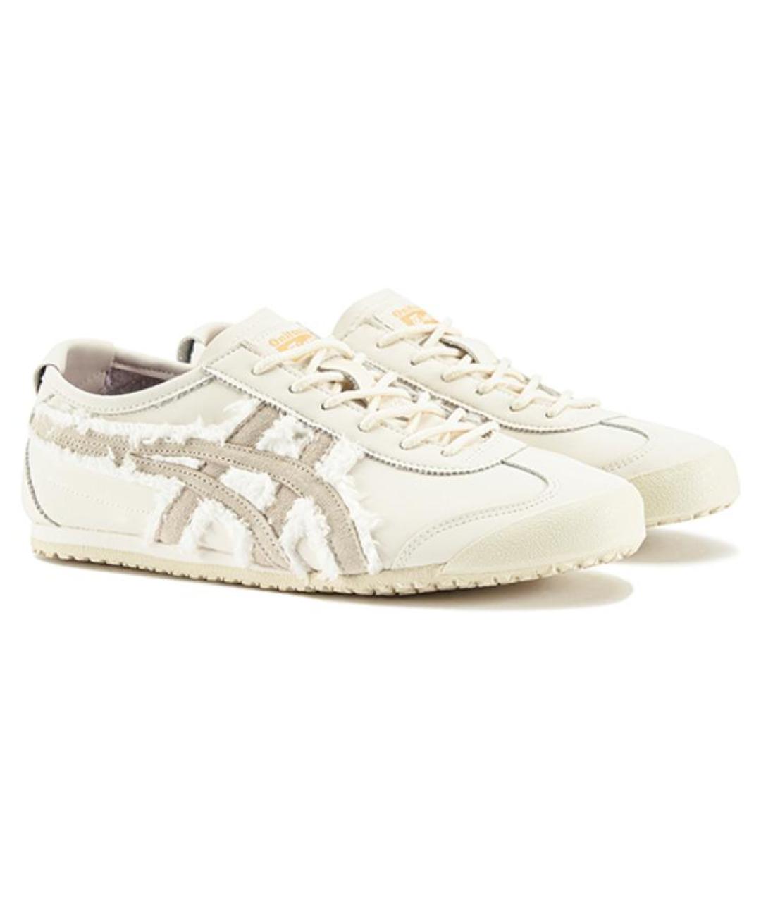 ONITSUKA TIGER Бежевые кожаные кроссовки, фото 3