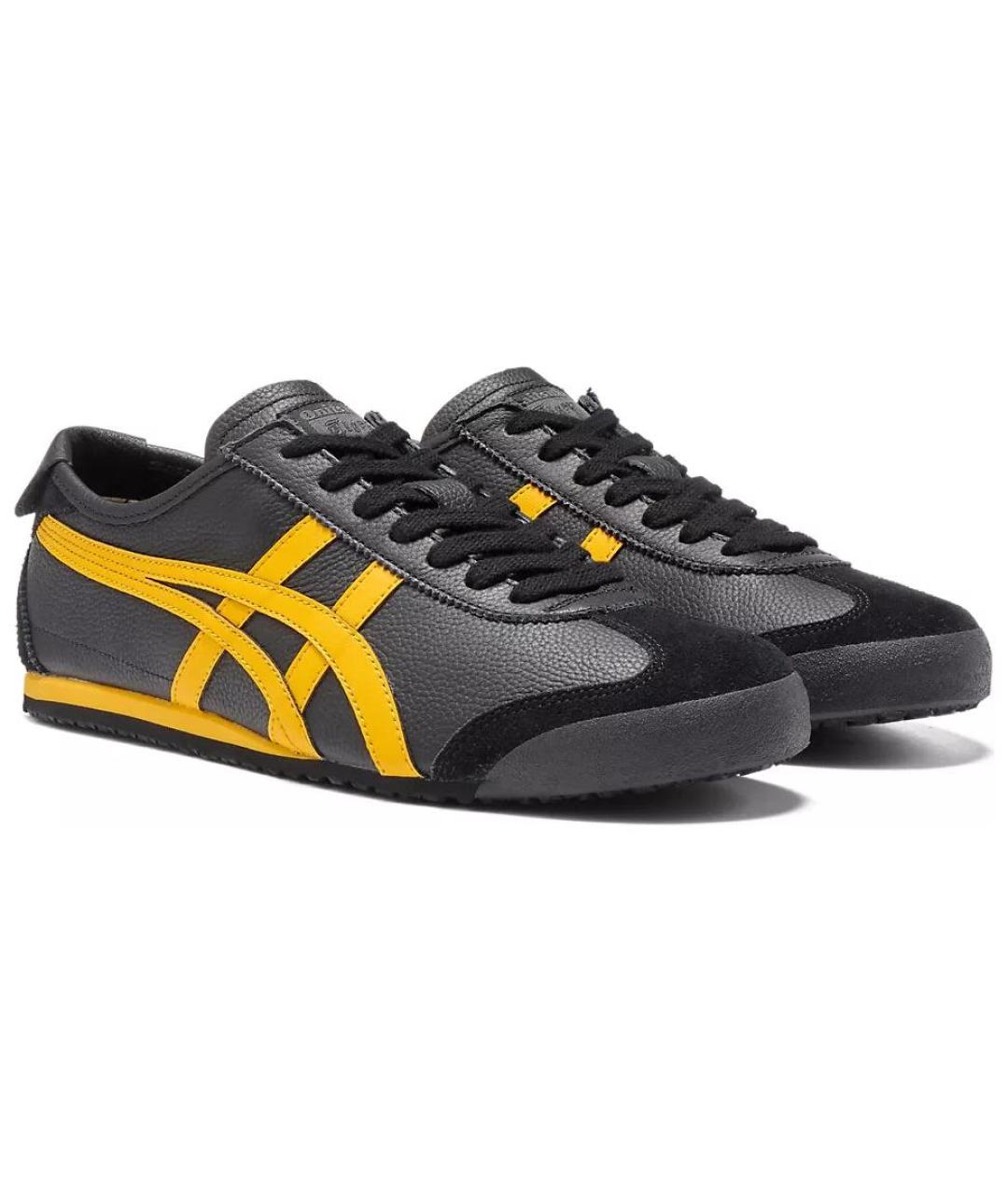ONITSUKA TIGER Черные кожаные кроссовки, фото 3