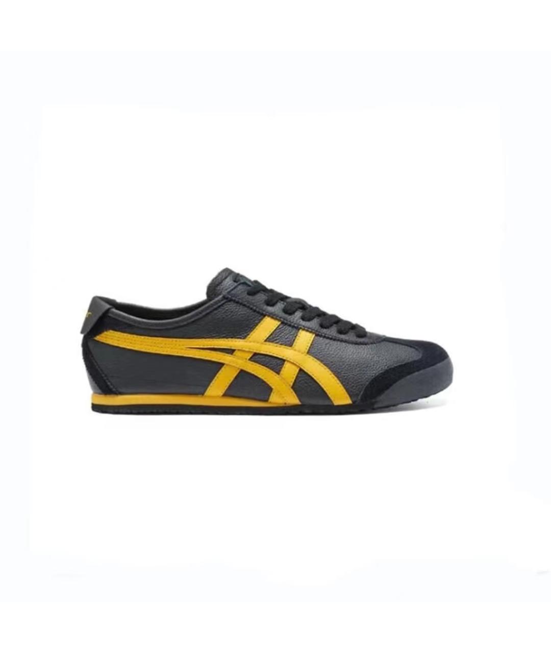 ONITSUKA TIGER Черные кожаные кроссовки, фото 1