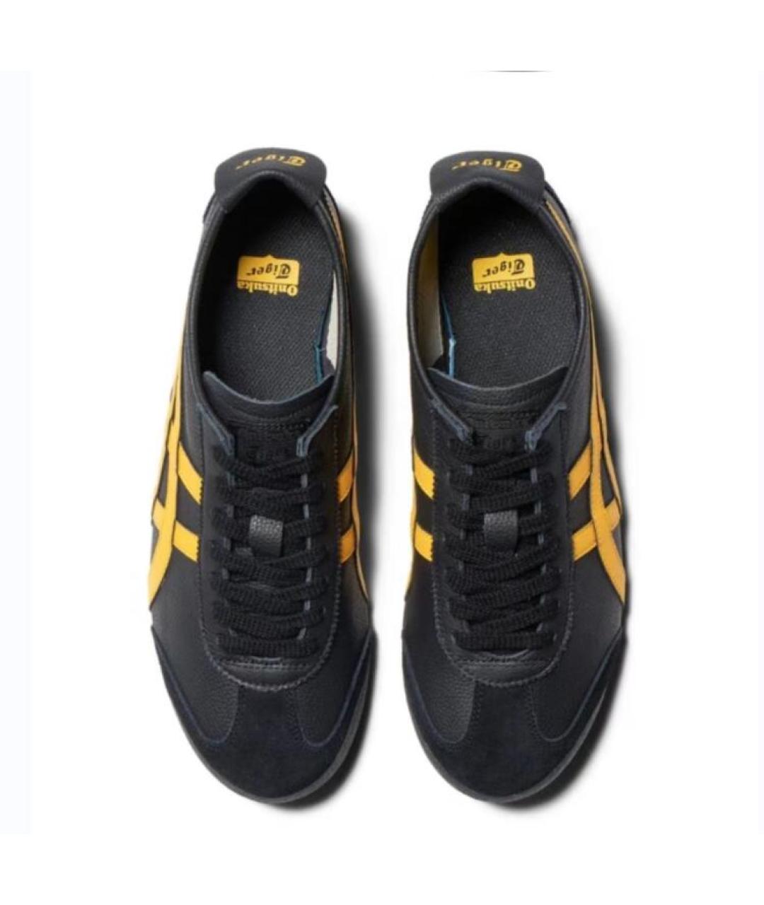 ONITSUKA TIGER Черные кожаные кроссовки, фото 4