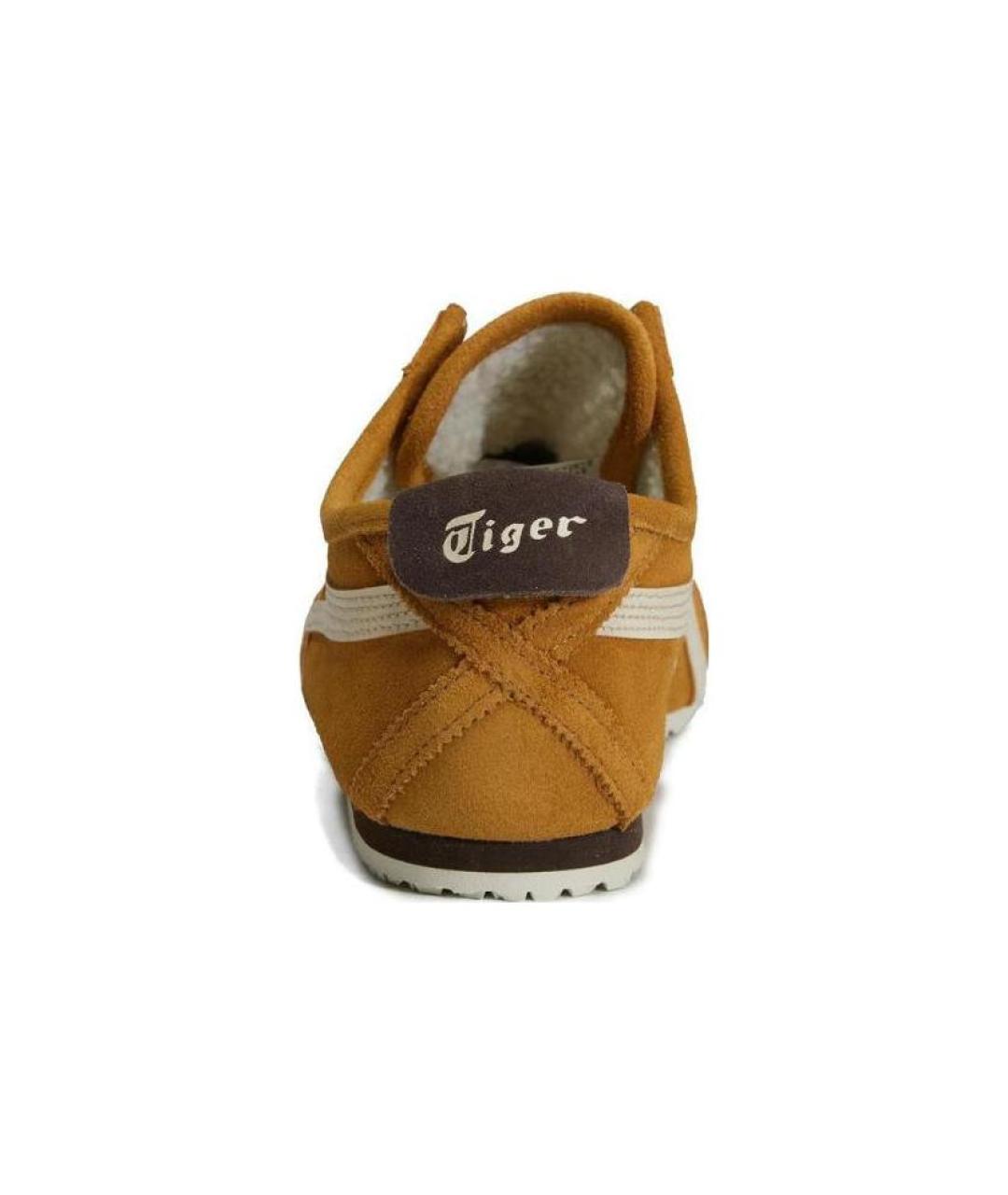 ONITSUKA TIGER Горчичные кожаные кроссовки, фото 5
