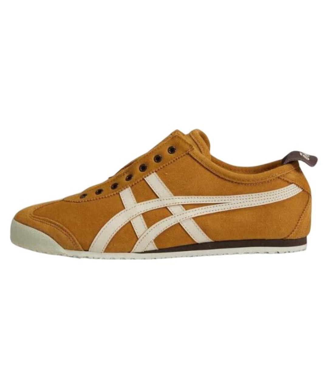 ONITSUKA TIGER Горчичные кожаные кроссовки, фото 2