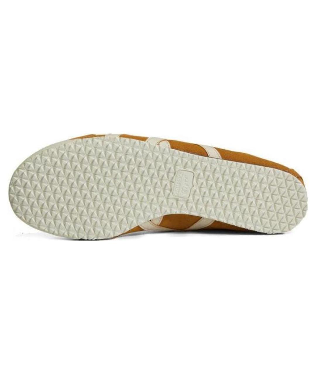 ONITSUKA TIGER Горчичные кожаные кроссовки, фото 6
