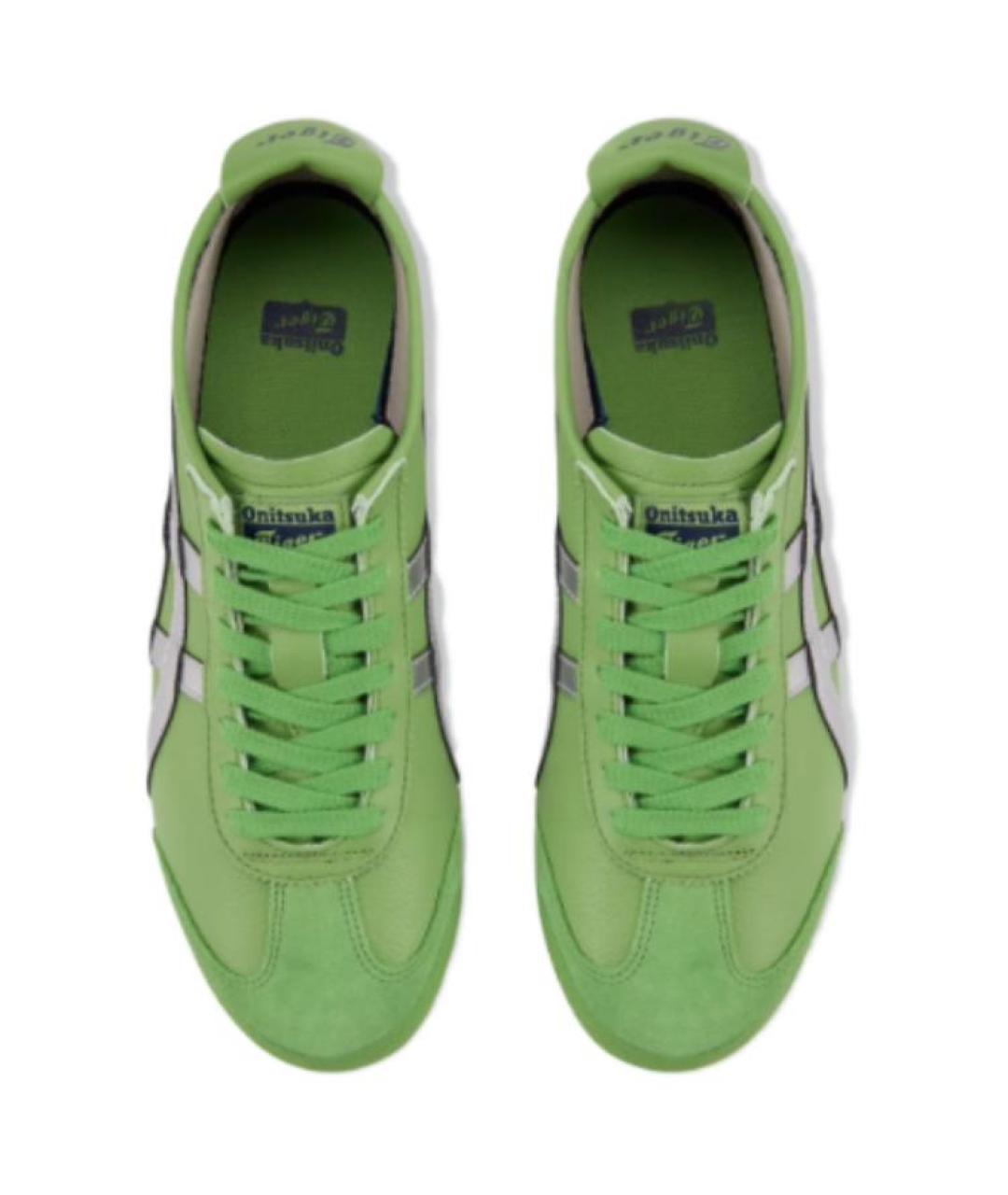 ONITSUKA TIGER Зеленые кожаные кроссовки, фото 4