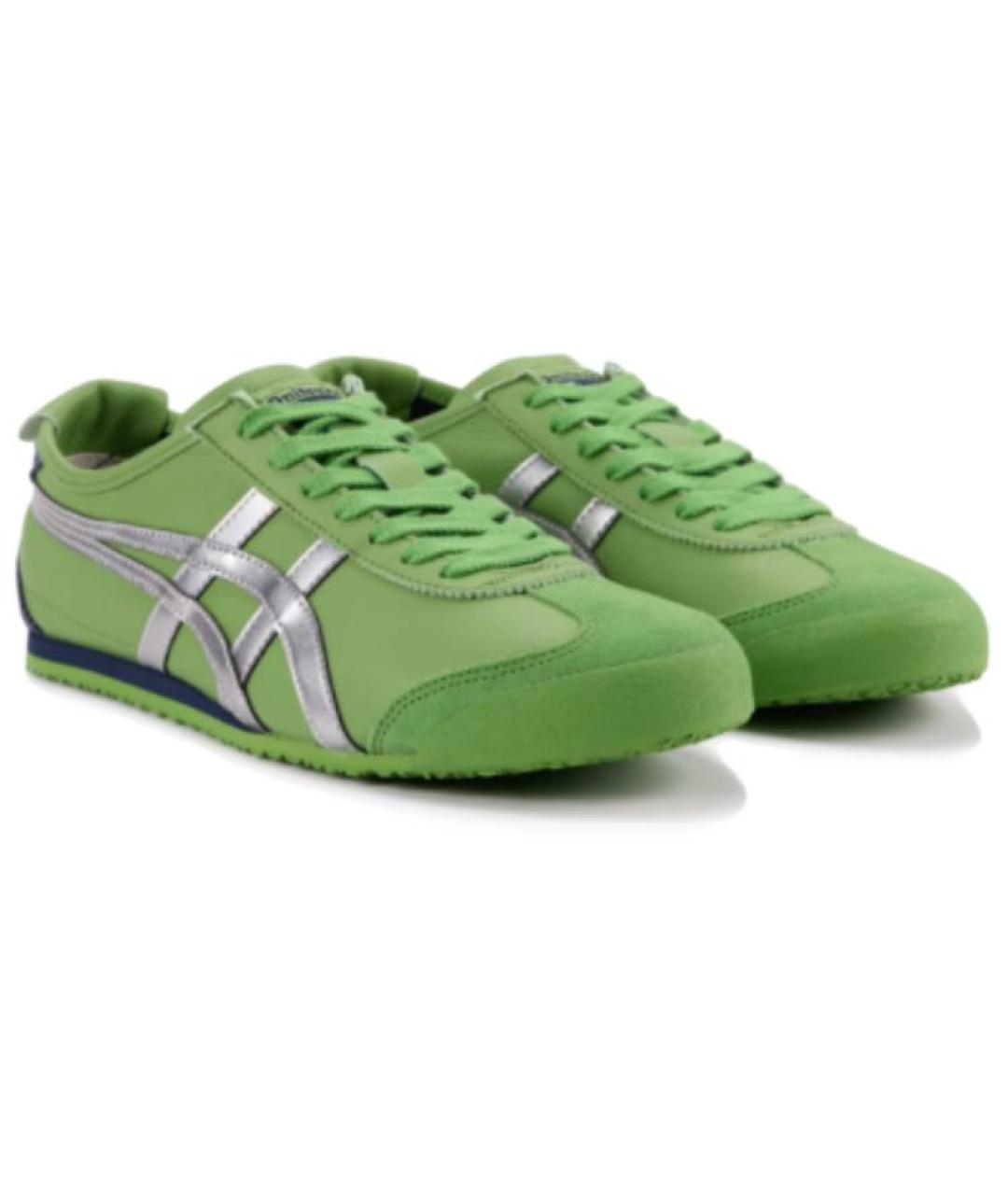 ONITSUKA TIGER Зеленые кожаные кроссовки, фото 3