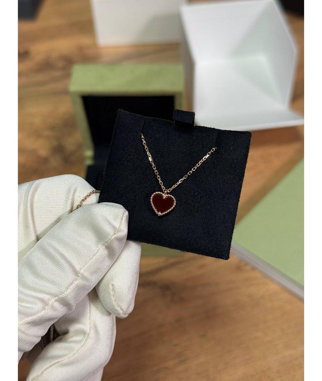 VAN CLEEF & ARPELS Бордовая подвеска из розового золота, фото 2