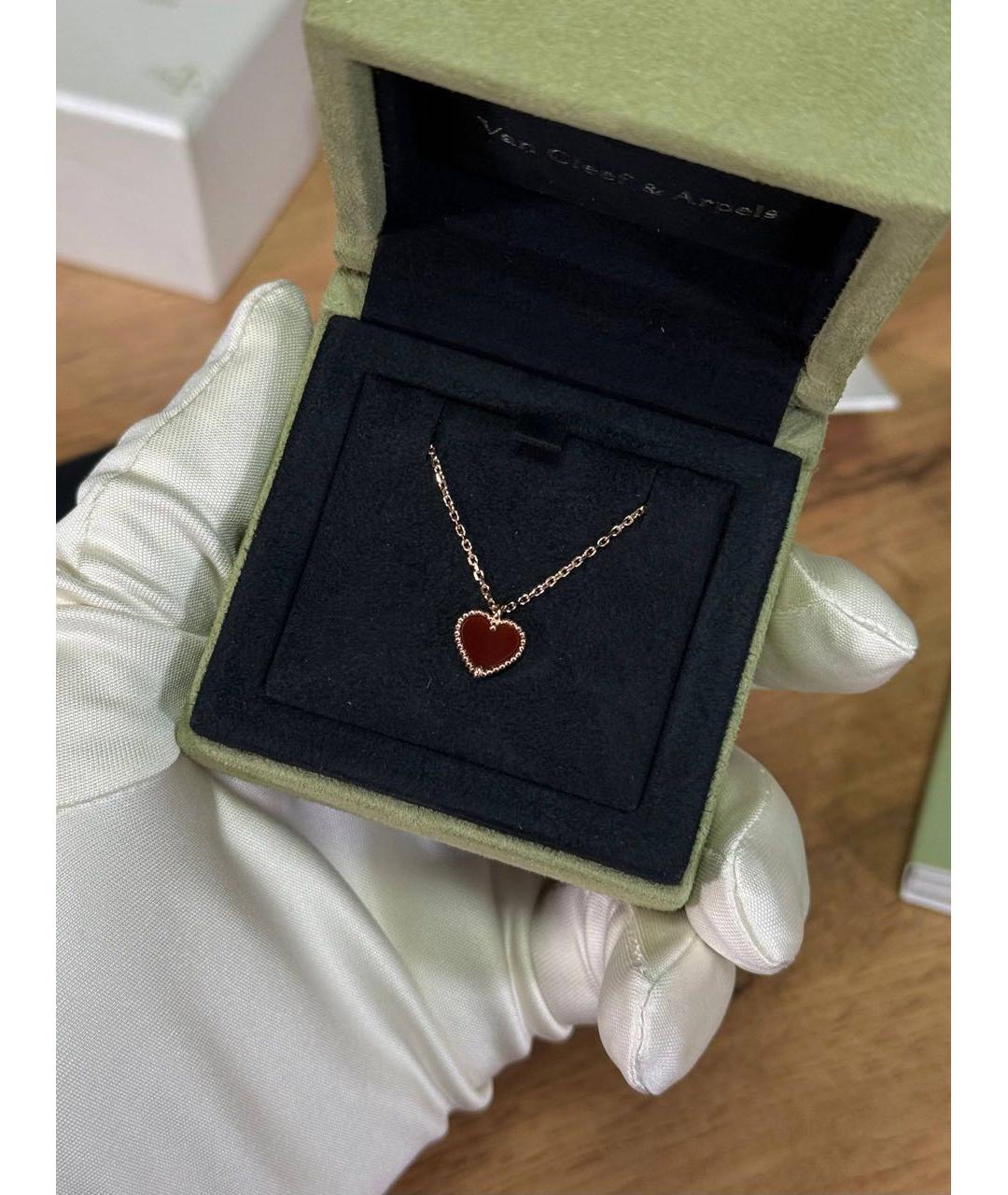 VAN CLEEF & ARPELS Бордовая подвеска из розового золота, фото 3