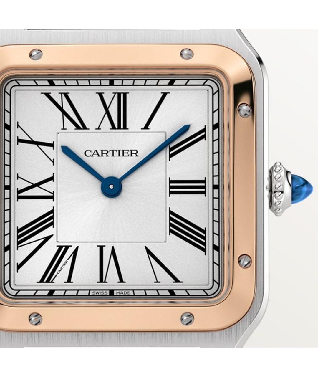 CARTIER Белые часы из розового золота, фото 5