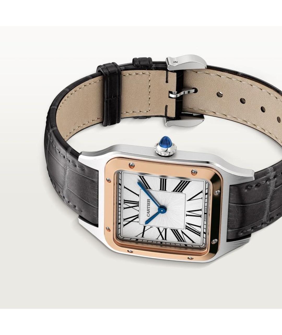 CARTIER Белые часы из розового золота, фото 3