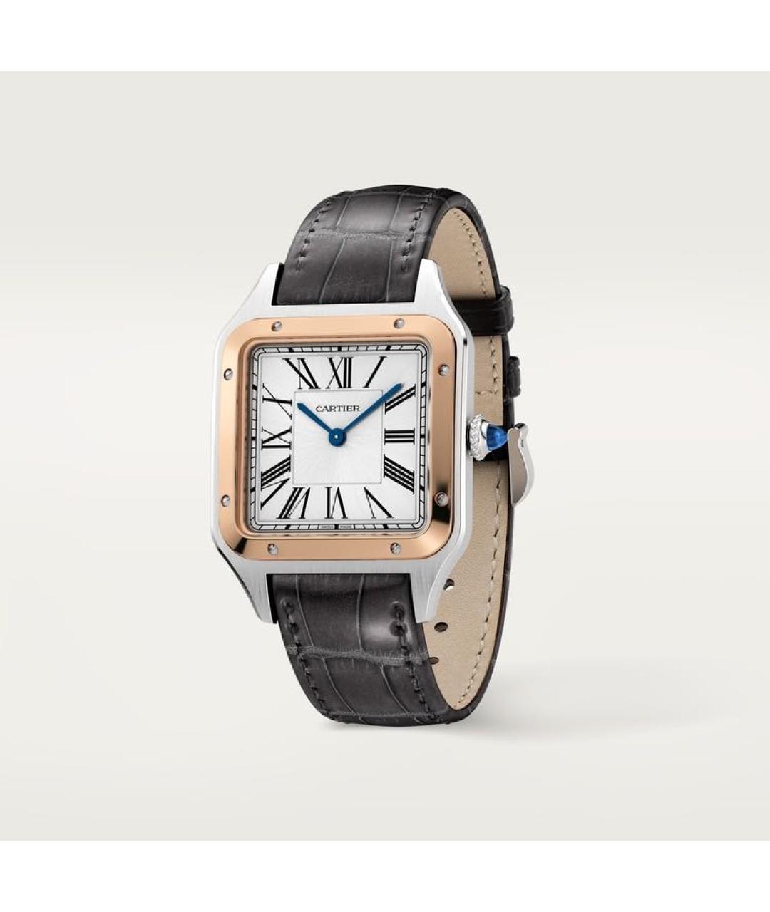 CARTIER Белые часы из розового золота, фото 2