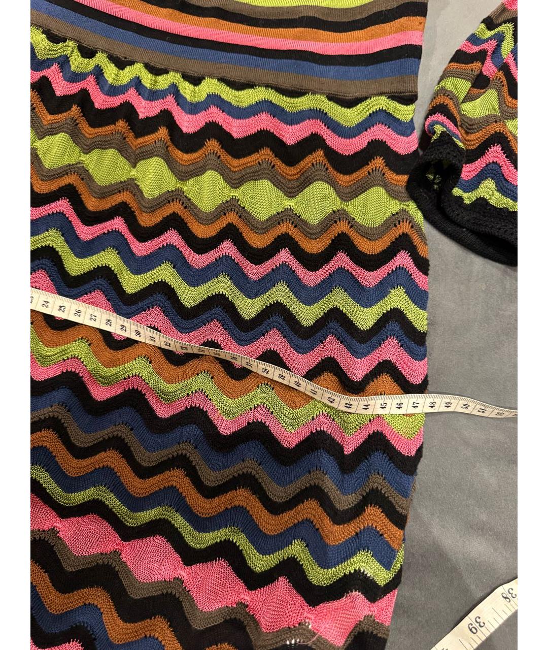 MISSONI Мульти хлопко-эластановое повседневное платье, фото 8