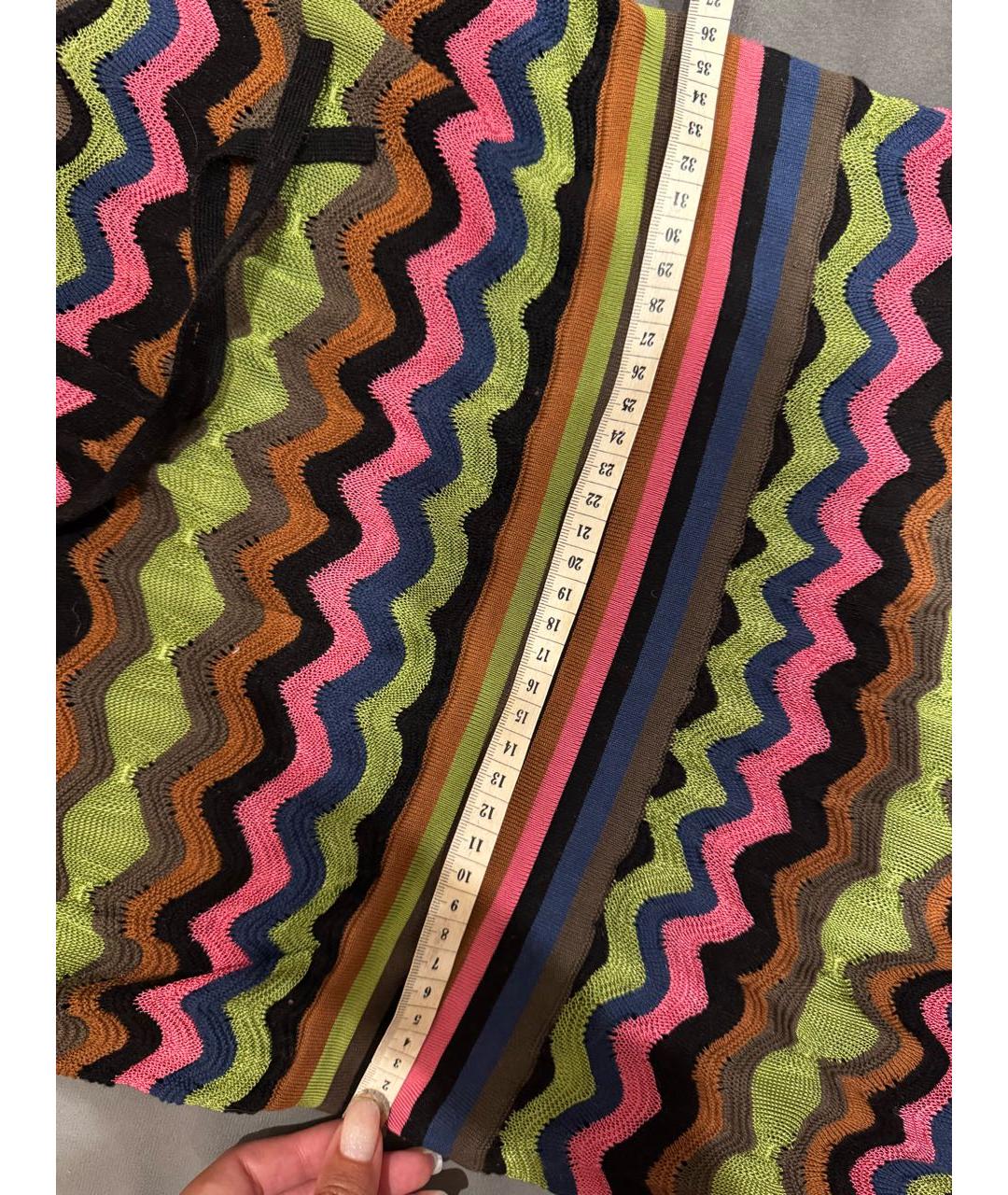 MISSONI Мульти хлопко-эластановое повседневное платье, фото 7