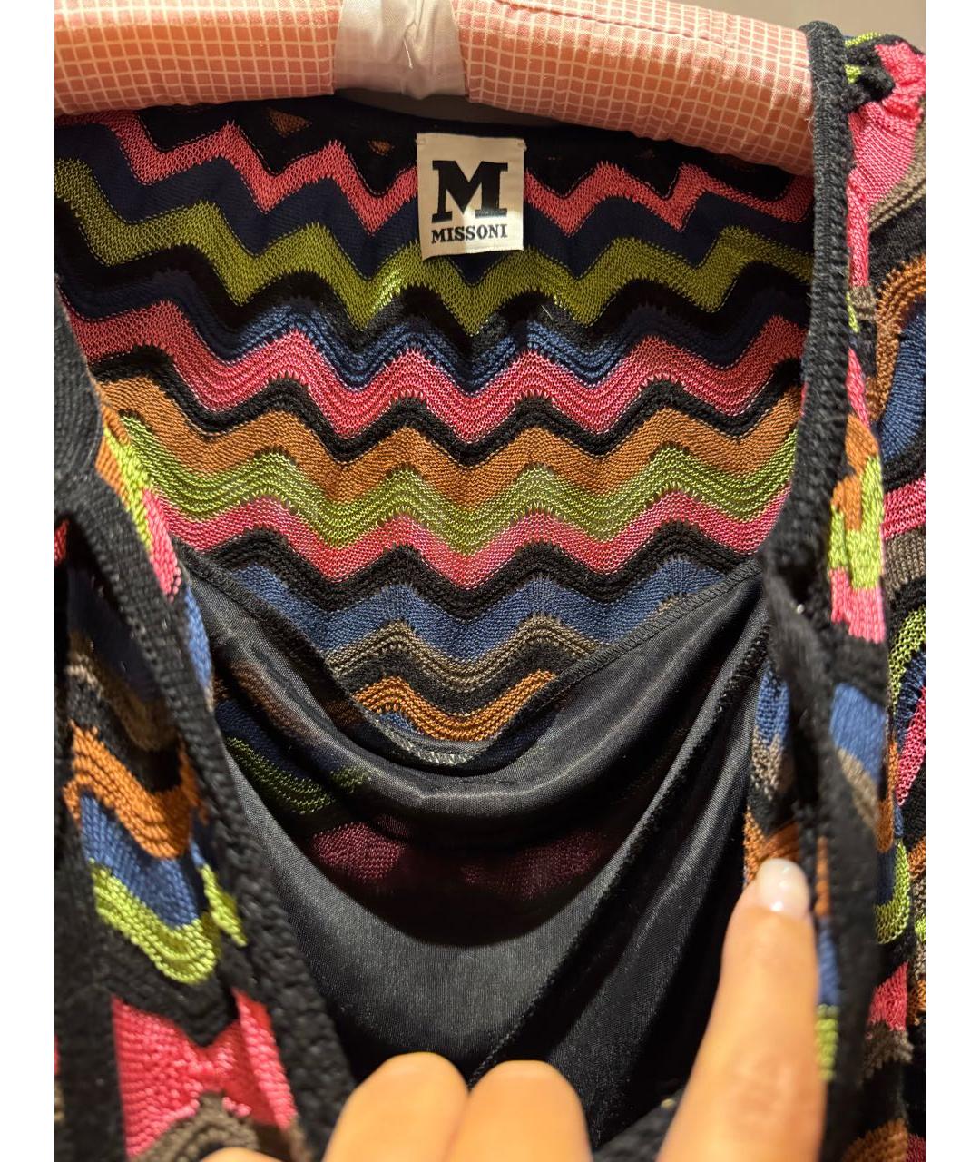 MISSONI Мульти хлопко-эластановое повседневное платье, фото 2