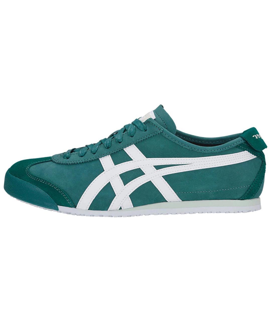 ONITSUKA TIGER Зеленые кожаные кроссовки, фото 7