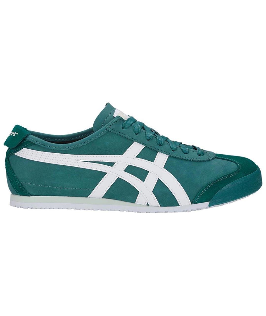 ONITSUKA TIGER Зеленые кожаные кроссовки, фото 1