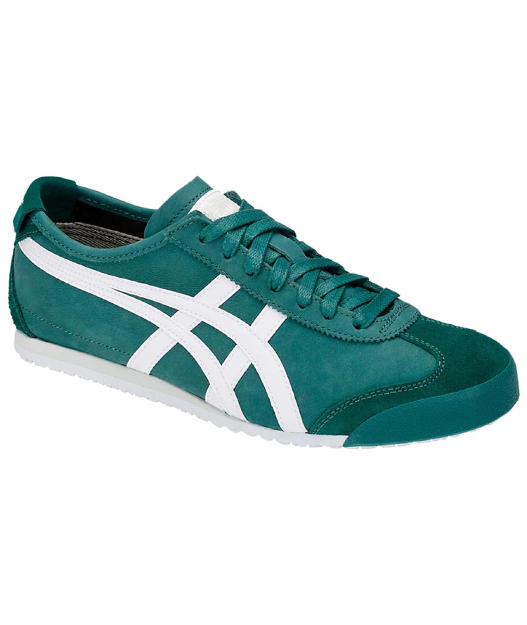 ONITSUKA TIGER Зеленые кожаные кроссовки, фото 3