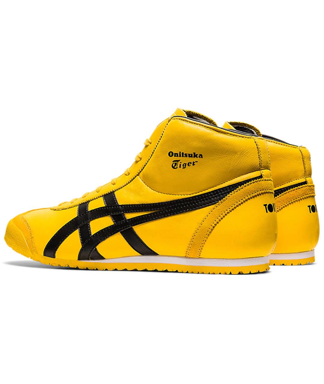 ONITSUKA TIGER Желтые кожаные кроссовки, фото 4